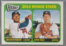 2014 Topps Heritage #82: Christian Bethancourt/David Hale
