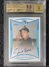2008 Michael Giancarlo Stanton Bowman Chrome Auto BGS 9.5 Gem Mint
