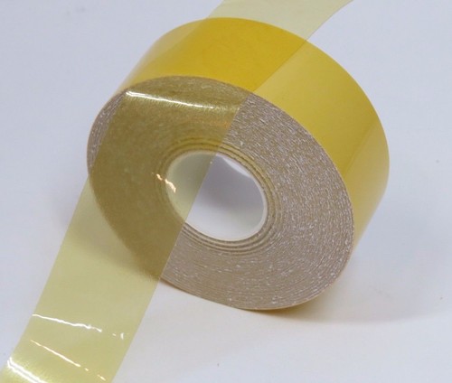 TRANSPARENT Plastic Tape, pick your color and size. Like Sticky Cellophane - Picture 32 of 39