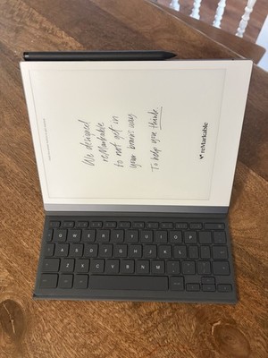 Remarkable 2 Paper Tablet with Type Folio Keyboard and Marker Plus Stylus