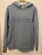 Lululemon All Yours Chambray Blue Hoodie Sz 10