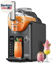 Slushie Maschine, 82Oz Slushy Maker mit einstellbarer Temperatur, LED-Anzeige, Aut