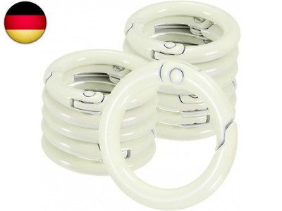 M METERXITY 12er-Pack Metall-Feder-O-Ringe, 5/8'' Zinklegierung Schlüsselring 