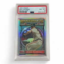 1993 Finest Mike Mussina Refractor #157 Graded NM-MT PSA 8