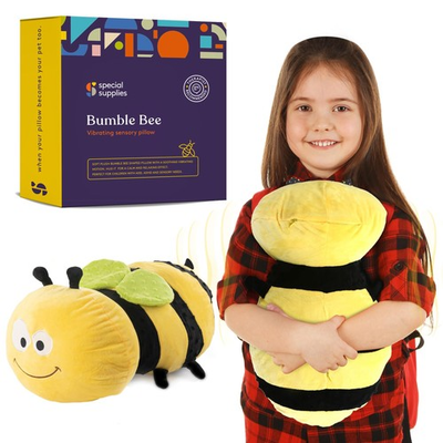 #ad Bumble Bee Sensory Vibrating Pillow Pressure Activated for Kids and Adults ... $73.77