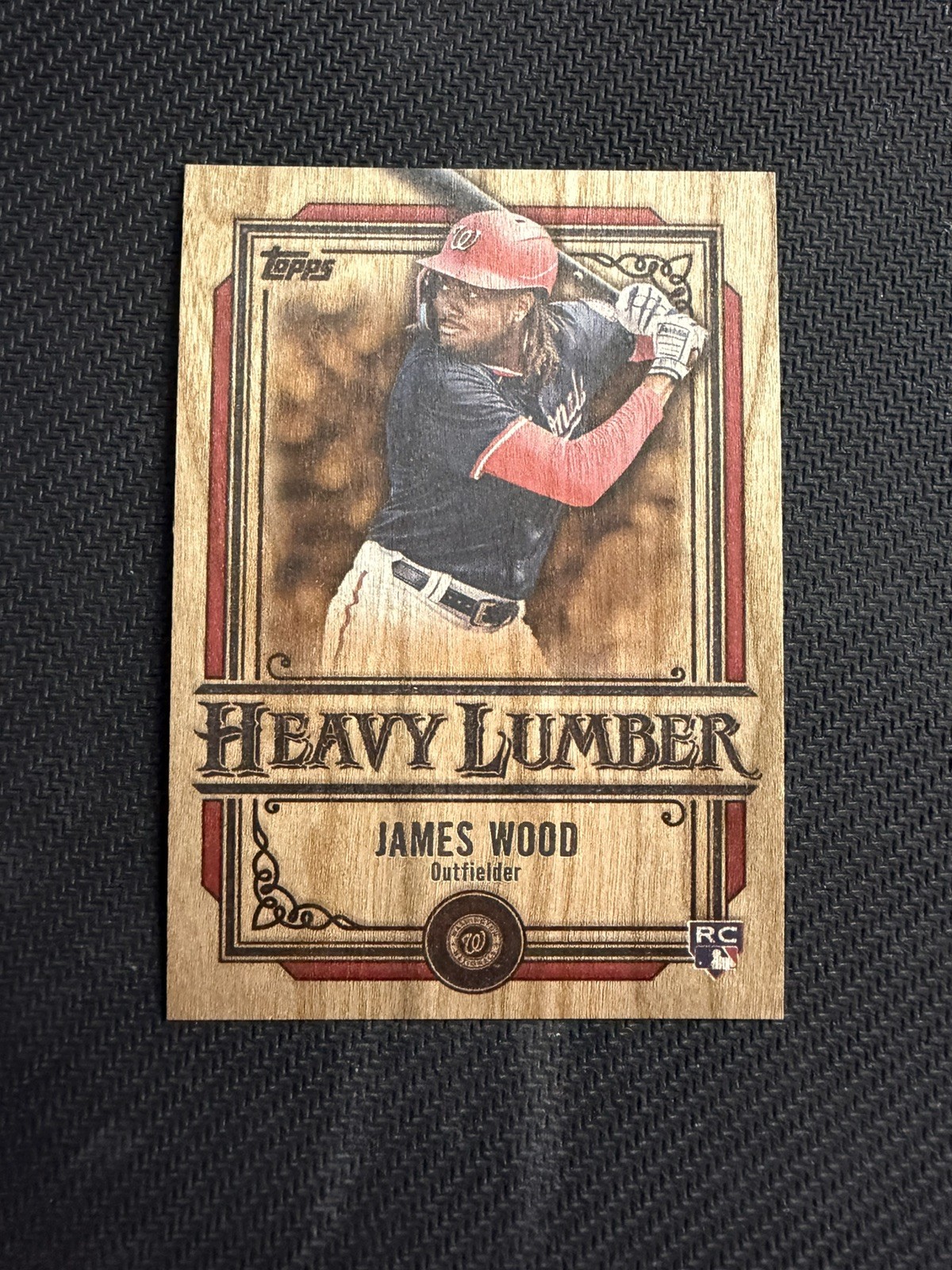 2025 Topps Series 1 - Heavy Lumber James Wood #HL-12 (RC) PR: 500