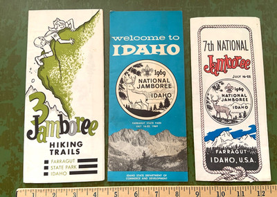 Vintage 1969 NATIONAL JAMBOREE Boy Scout MAPS BSA Idaho Scouting Souvenir