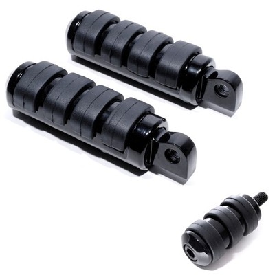 Fußrasten & Schalthebelpedal Set schwarz Küryakyn Style f. Harley