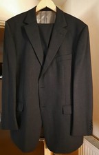 M&S Tailoring Performance Wool Blend Suit Charcoal 44" Chest 40" Waist 29" Leg