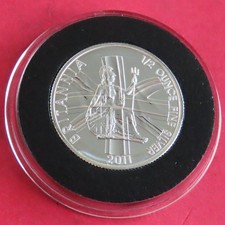 2011 BRITANNIA .958 SILVER PROOF ONE POUND ( HALF OUNCE )