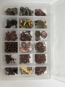 Large Lot Of Copper & Bronze Findings & Chains-Box 2