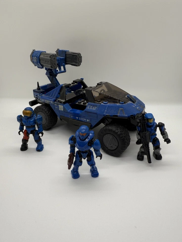 Halo Mega Bloks синий серии Rockethog набор #97159 99% с 3 фигурки и Cortana 17 - Изображение 2 из 4