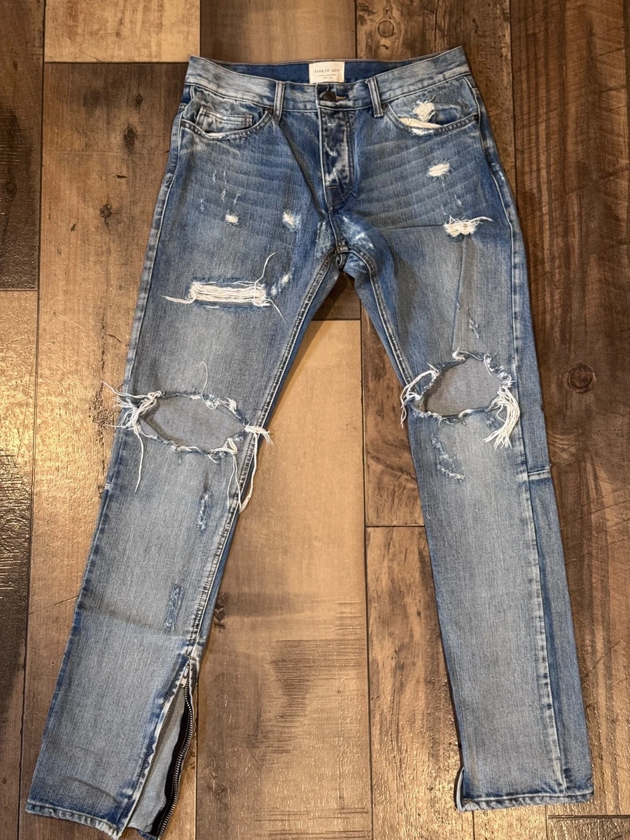 希少 Fear Of God Sixth Collection デニム 32 Fear of God Fear of God Sixth Collection Denim Jeans | Grailed