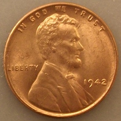 1942 Lincoln Wheat Cent Penny ~ GEM BU UNCIRCULATED ~ 1c Coin powrwt