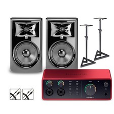 Focusrite Scarlett 4i4 Gen 4-JBL 3 Series Stu...