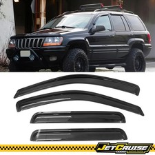 Fits 99-04 Jeep Grand Cherokee Wj Acrylic Window Visors Rain Sun Guard Deflector