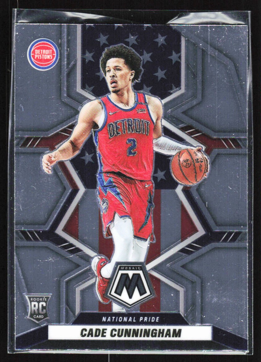 2021-22 PANINI MOSAIC NATIONAL PRIDE CADE CUNNINGHAM RC DETROIT PISTONS #260