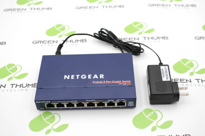 NETGEAR GS108 v3 ProSafe 8-Port Gigabit Ethernet Switch w/ AC Adapter