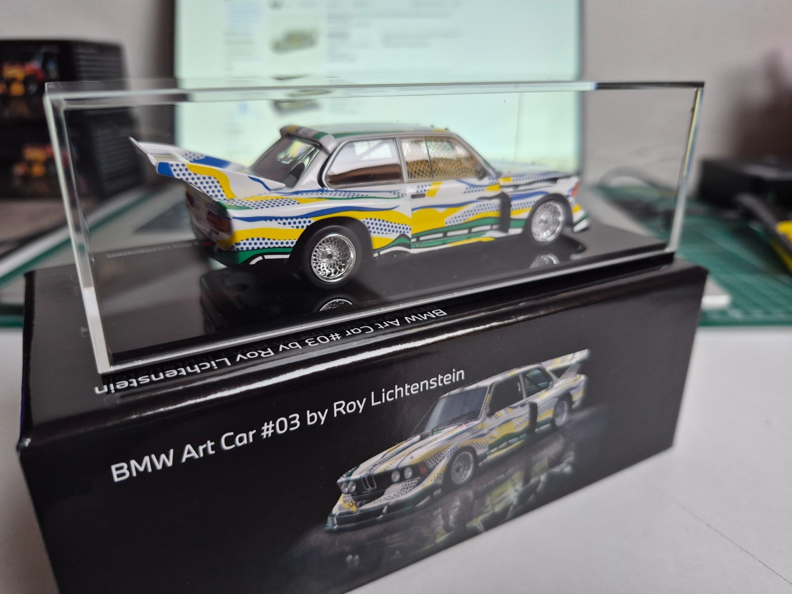 1:43 Norev BMW 320 Gr.5 Art Car #03 Roy Lichtenstein 1977 3