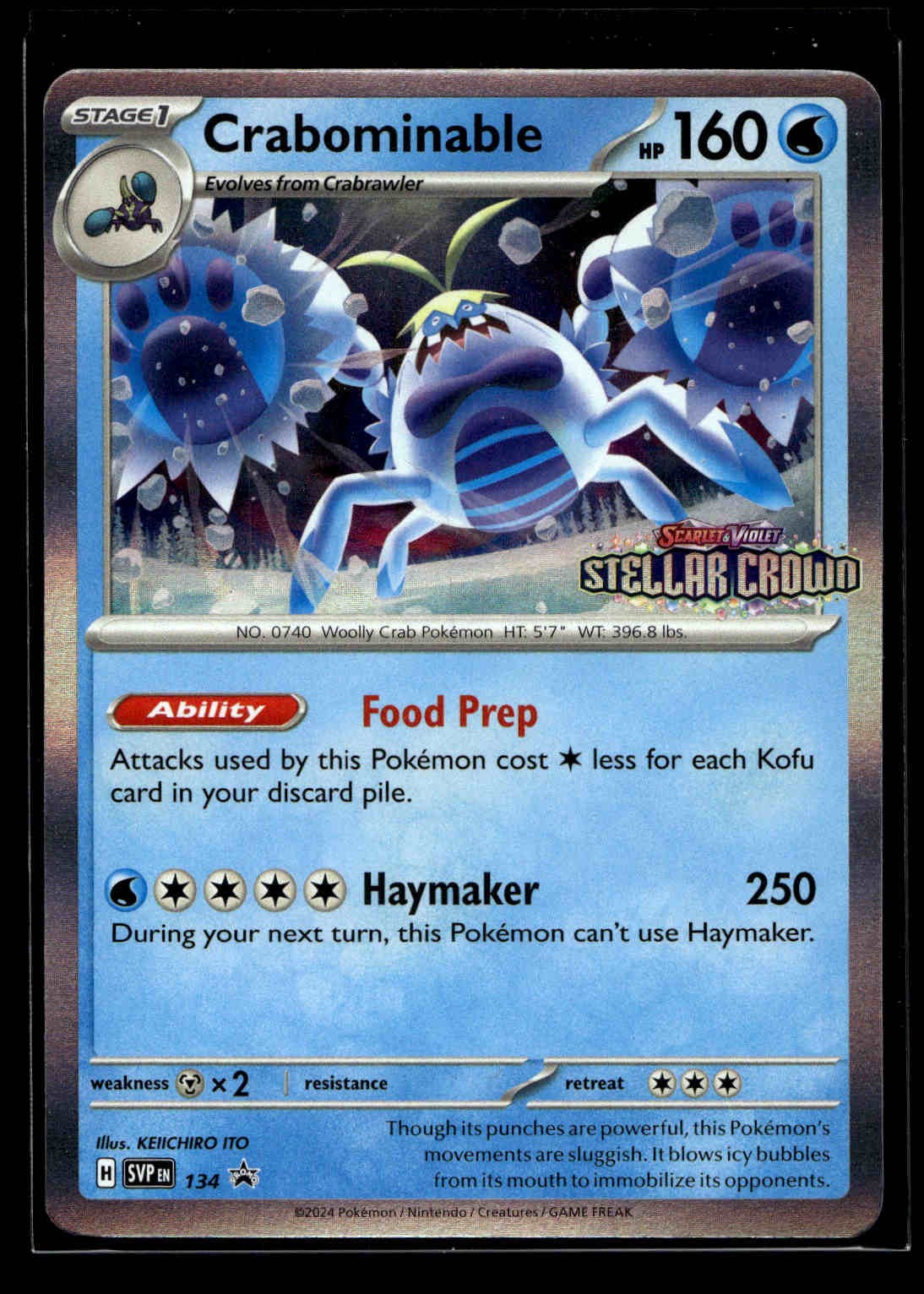 Crabominable - 134 Promo SV: Scarlet & Violet Promo Cards 134/142 NM