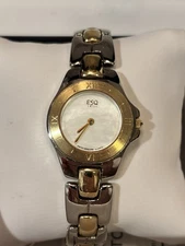 Women’s ESQ by Movado 26mm Watch Two-Tone MOP Dial SWISS 7”- 100426 - RUNS