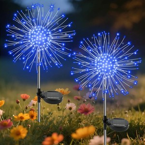 Garden Outdoor Lights, 2 Pack 120 LED Solar Garden Lights Fairy Lights Outdoor W