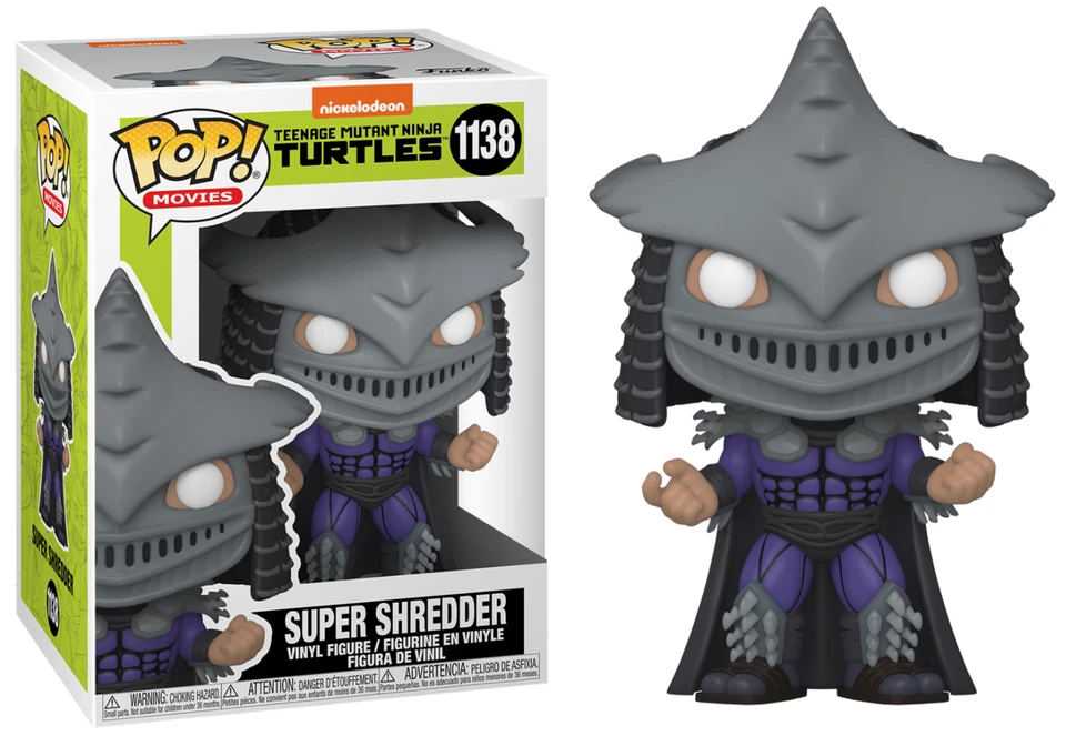 Figurine Teenage Mutant Ninja Turtles (Tortues Ninja) - Super Shredder Pop 10cm - Photo 1/1
