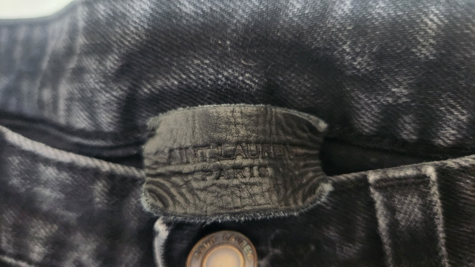 Jeans Saint Laurent D20 M ST MW uomo nero taglia 29 vestibilità slim