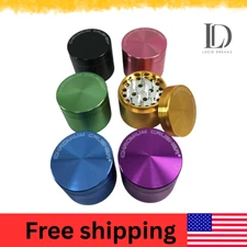 2- Pack 2.5" 4 Parts Cc Heavy Chromium Crusher – Durable Metal Grinder Tool