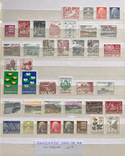 TIMBRES DANEMARK 1977 - 78 40 VALEURS NEUFS ** MNH