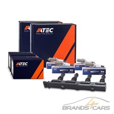 ATEC ZÜNDSPULE + 4xBERU ZÜNDKERZE FÜR OPEL AGILA ASTRA CORSA C D MERIVA 1.2 1.4