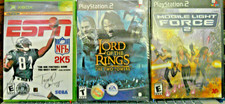 LORD OF THE RINGS TWO TOWERS PLAYSTATION 2 MOBILE LIGHT FORCE 2 XBOX ESPN NFL