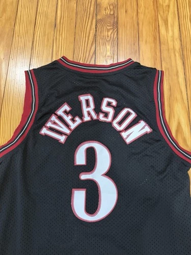 VINTAGE Adidas Authentic Allen Iverson #3 76ers Jersey Mens Small Hardwood Y2K
