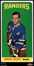 1964 Topps #46 Dick Duff Rangers-Hockey HOF 3 - VG