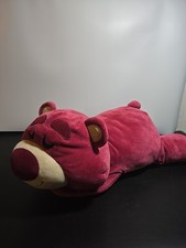 Large Disney Store Lotso Cuddleez 23" Plush Toy Story Jumbo Sleeping Bear Pillow