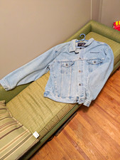 Vintage 90s Volkswagen Drivers Wanted embroidered Denim Jacket XL