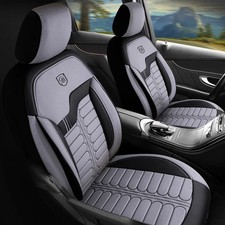 Sitzbezüge passend für Renault Scenic in Grau-Schwarz mit Rückentasche