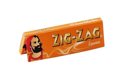 25 Heftchen Zig-Zag Liquorice, kurzes Zigarettenpapier, 50 Blatt pro Heftchen