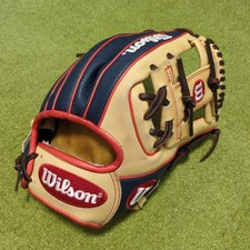 Guanto da baseball Wilson guanto in pelle guanto 11,5 dal Giappone vintage...