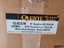 NEW Quam C5/B25/W 8C5PAXB TBL25B BR8W C5 Series Ceiling 8" Speaker W/ 13" Grille