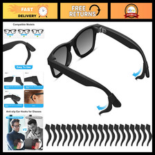 10 Pairs Anti-Slip Silicone Ear Hooks for Smart Glasses, Eyeglass Retainers