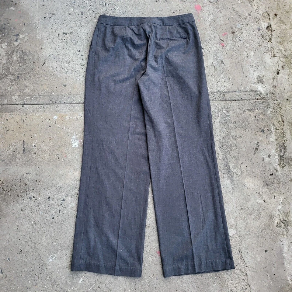 Jones New York Pants Woman's Size 28x30 Gray Pleated Front Dress Office Tag 4 - Image 4 of 4