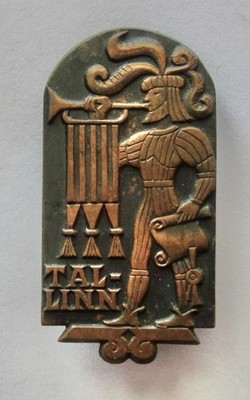 ESTONIA CAPITAL TALLINN CITY OLD WARRIOR PIN
