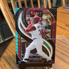 Ken Griffey Jr. 2025 Select Premier Level Tri Color Prizm Card 