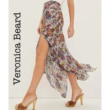 Veronica Beard Mac Tapestry Multicolor Floral Women's Skirt Size 6