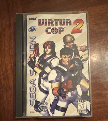 SEGA Virtua Cop 2 Sega Saturn with Case Manual 1-2 Players NTSC-U