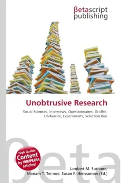 Lambert M. Surhone (U. A.) | Unobtrusive Research | Taschenbuch | Englisch-image