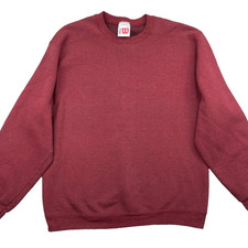 Vintage Wilson Sweatshirt Medium Maroon Boxy Minimalist Retro Sportswear 90s Gym