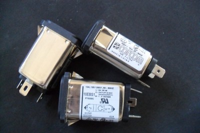 Corcom 10EBS1 - 125V to 250V - 10A Snap-In Compact RFI Filter IEC Connector