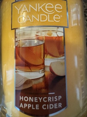 HTF Honeycrisp Apple Cider Yankee Candle!  Only 1 On eBay W/NEW RED Ribbon!